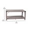 Flash Furniture Gray Wash Coffee Table with Black Metal Accents ZG-037-GY-GG - alternate 4